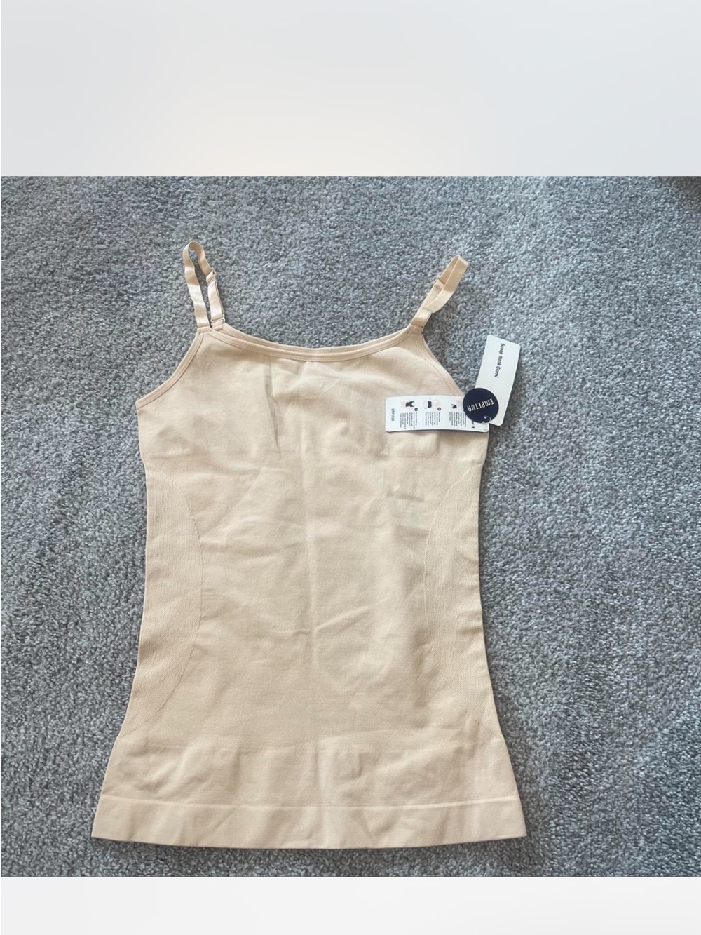 NWT Seamless Beige Camisole Tank Top - Empetua